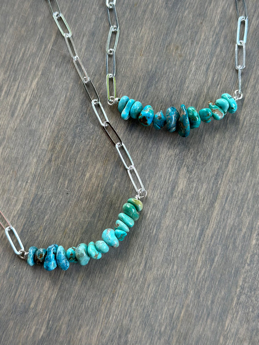 Sierra Nevada Turquoise Gradient Bead Necklaces