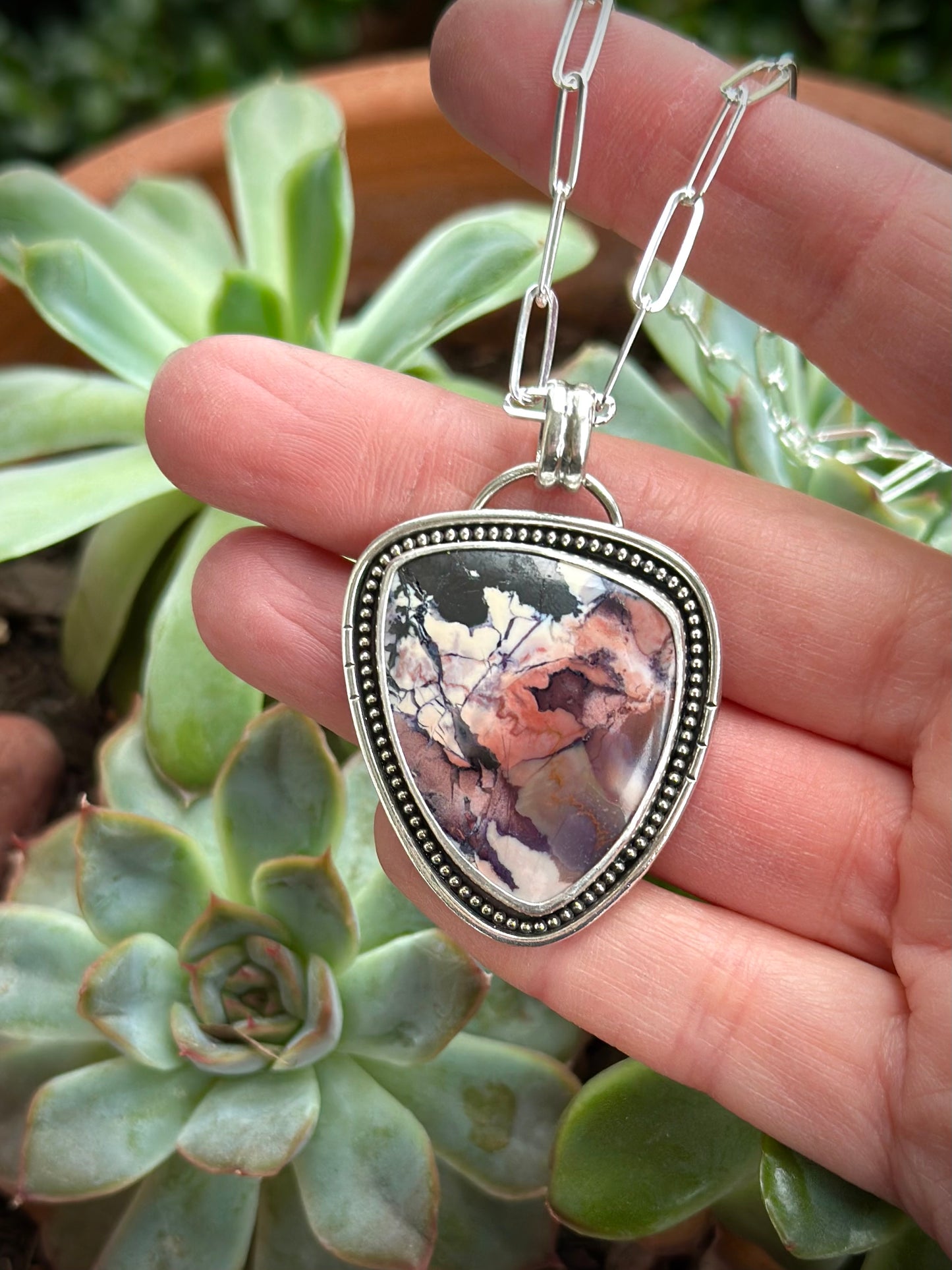 Tiffany Stone Pendant Statement