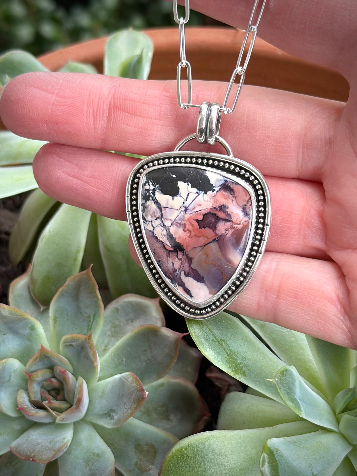 Tiffany Stone Pendant Statement