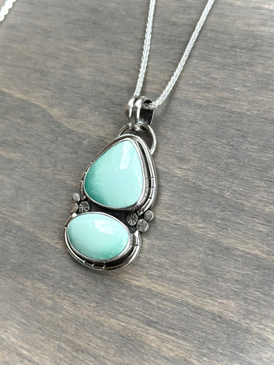 Desert Bloom Variscite Color Totem Pendant Medium