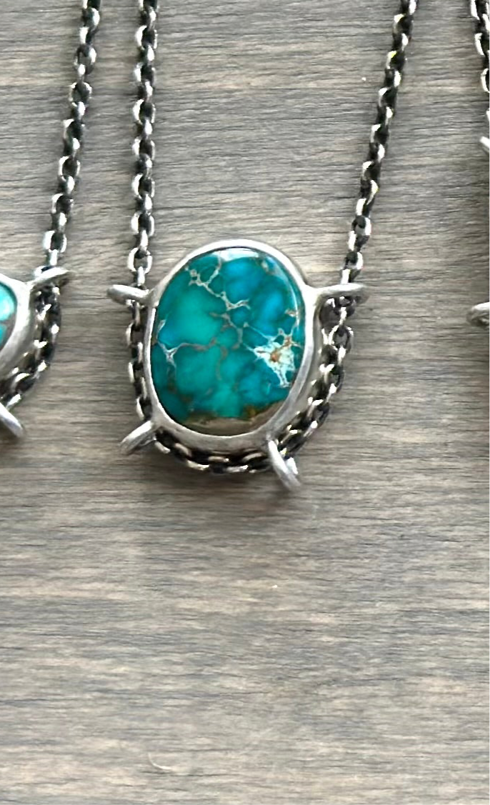 Pilot Mountain Turquoise Suspended Pendant v8
