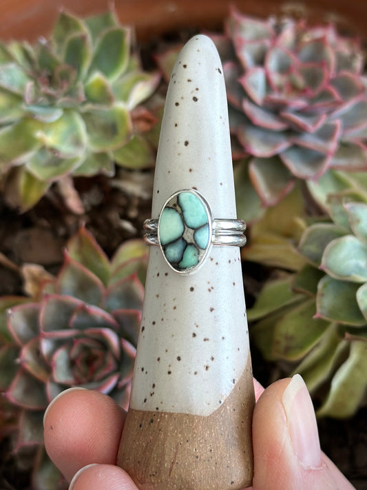 Desert Bloom Variscite Ring in size 6.75