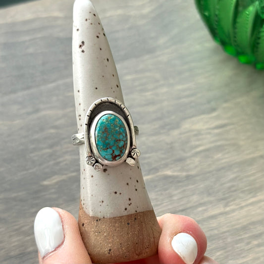 Sierra Bella Turquoise Arch Ring in size 8.25
