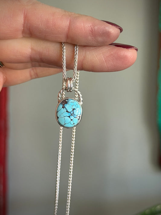 Golden Hills Turquoise Round Pendant