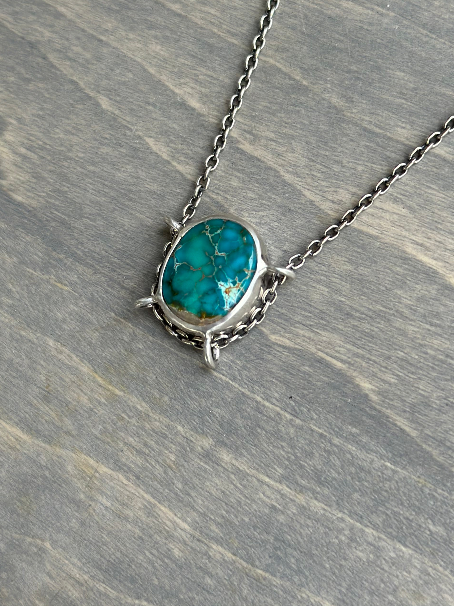 Pilot Mountain Turquoise Suspended Pendant v8