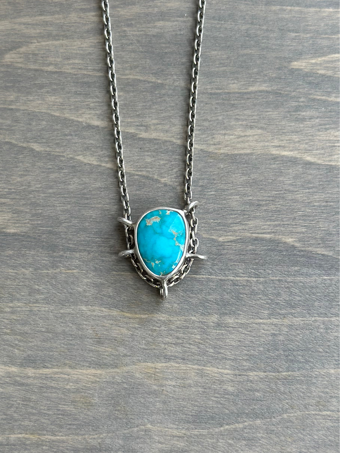 Royston Turquoise Suspended Pendant v1