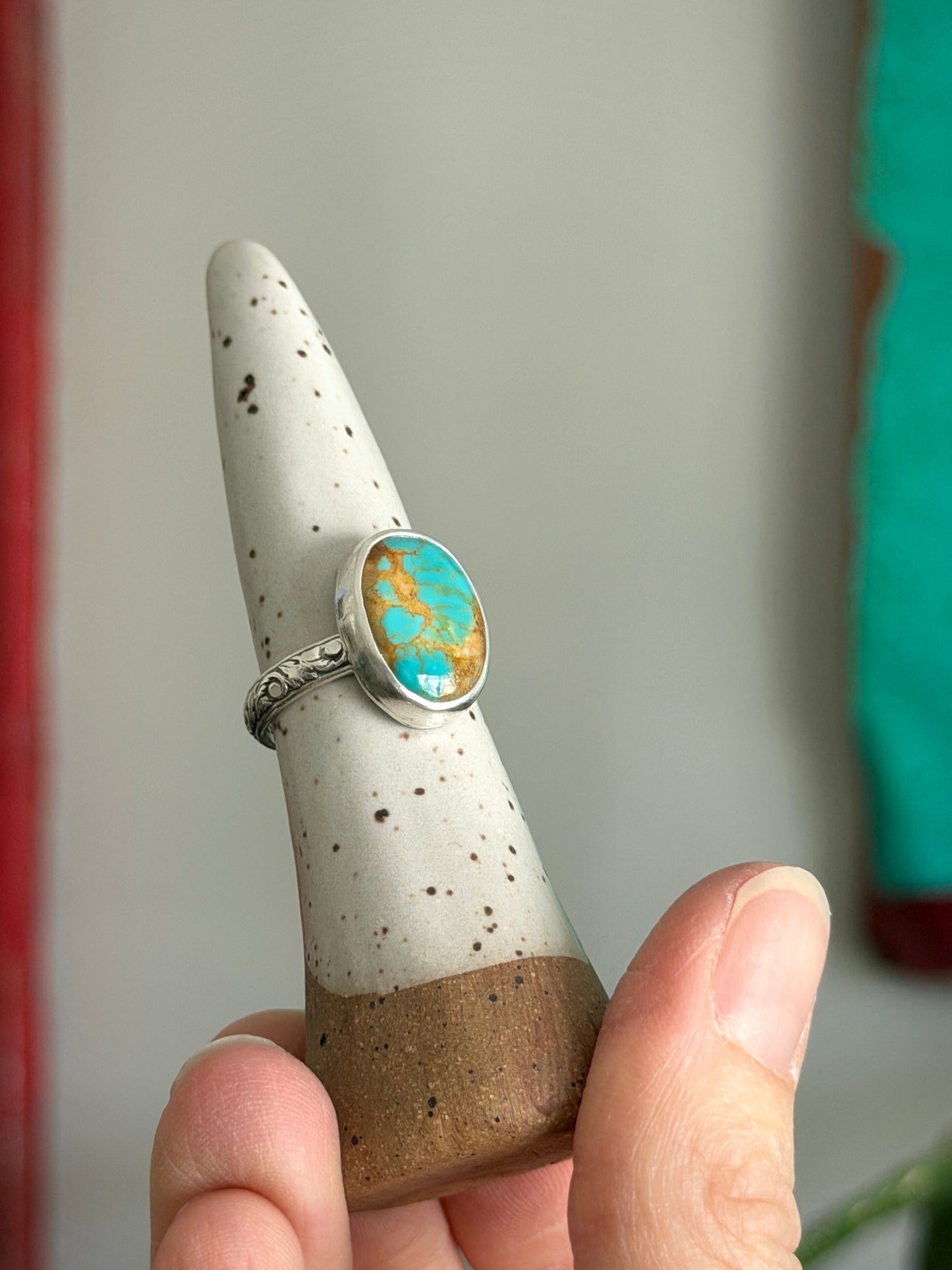 Royston Turquoise Ring size 7.75