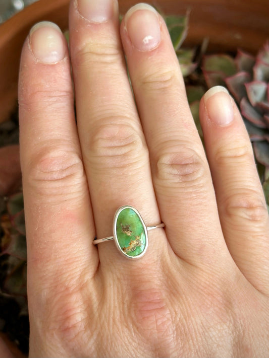 Emerald Valley Turquoise Stacker Ring in size 9.5