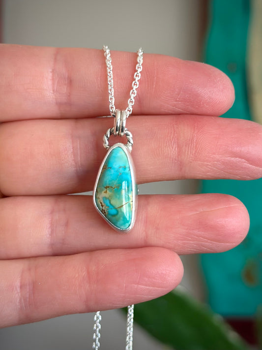 Thunderbird Turquoise Scalene Pendant