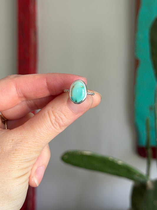 Royston Turquoise Twist Band Ring size 6.25