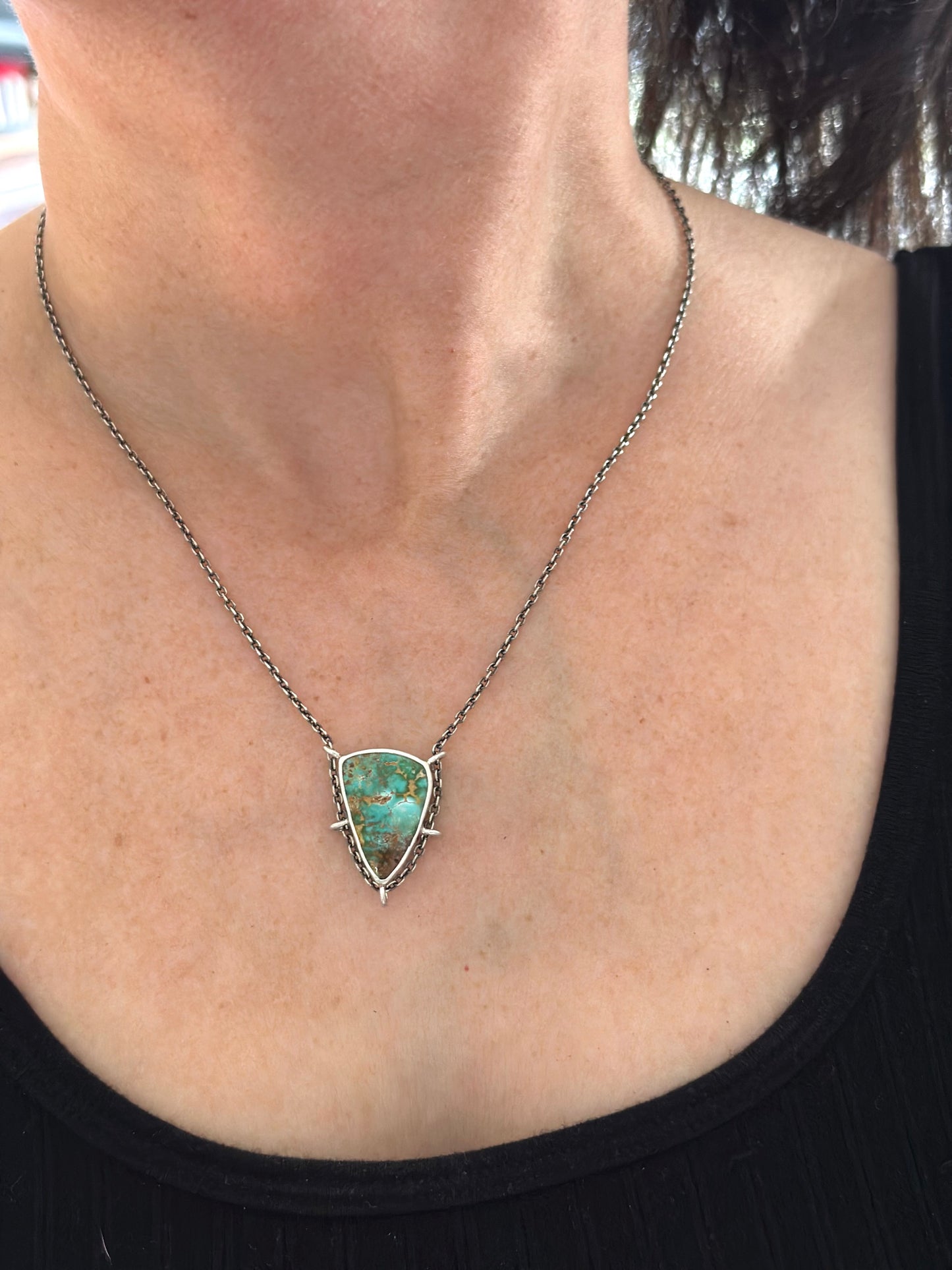 Royston Turquoise Suspended Pendant v3