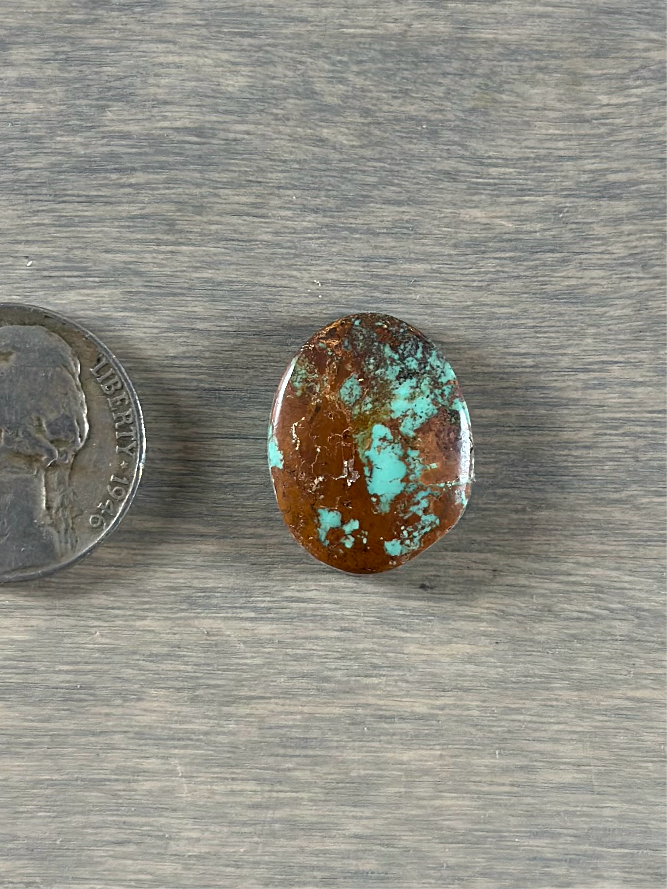Royston Turquoise Cabochon 25