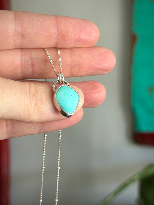 Royston Turquoise Kite Pendant Pale Blue