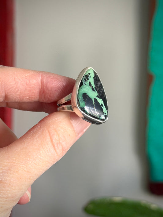 San Pedro Variscite Ring in size 7.25
