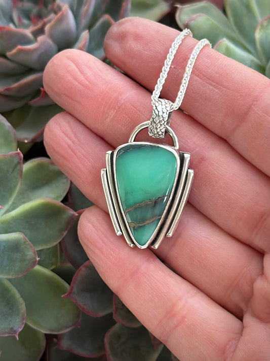 Desert Bloom Variscite Pendant for arcticresinart