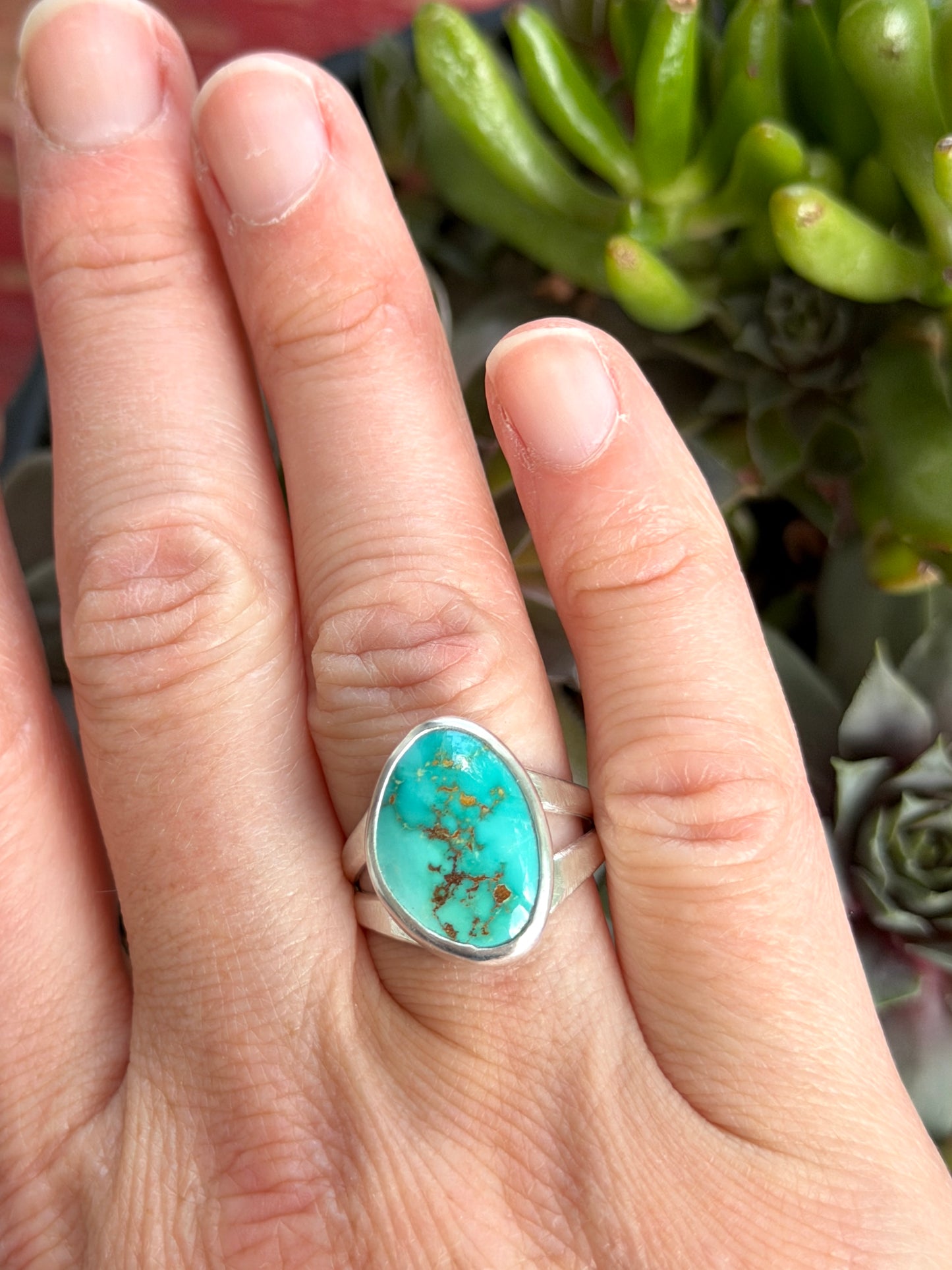 MTO Golden Hills Turquoise Ring in Your Size v21