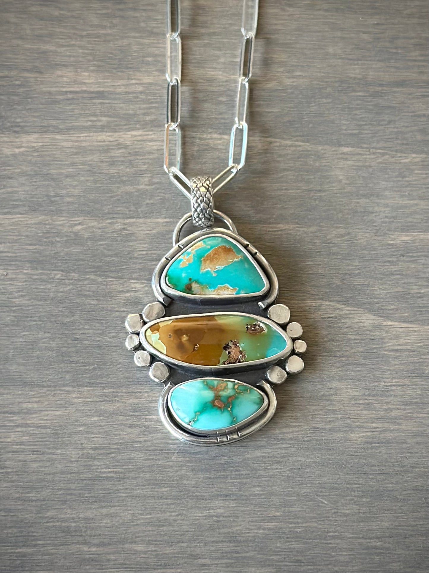Royston Turquoise Color Totem Pendant
