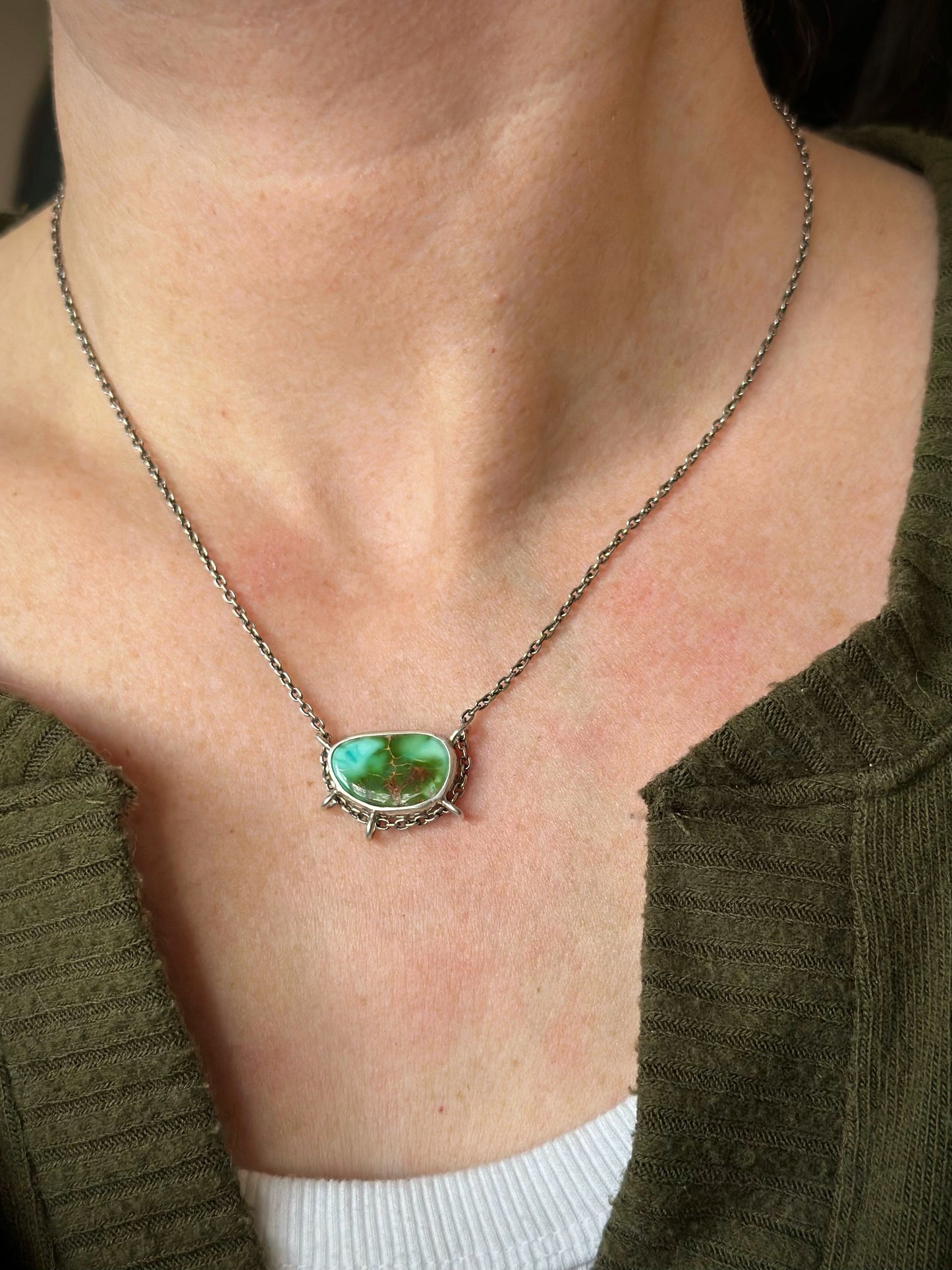 Royston Turquoise Suspended Pendant v6