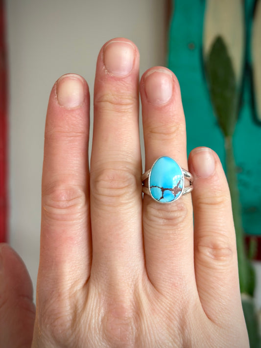 High Grade Golden Hills Turquoise Ring in size 6