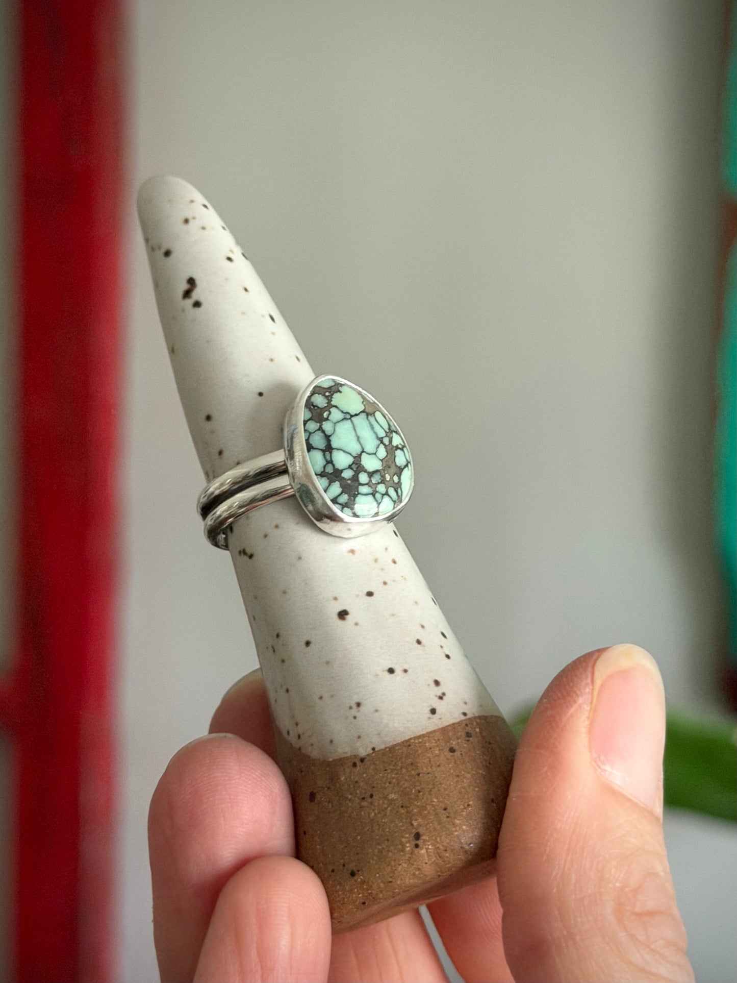 Desert Bloom Variscite Ring in size 7.5