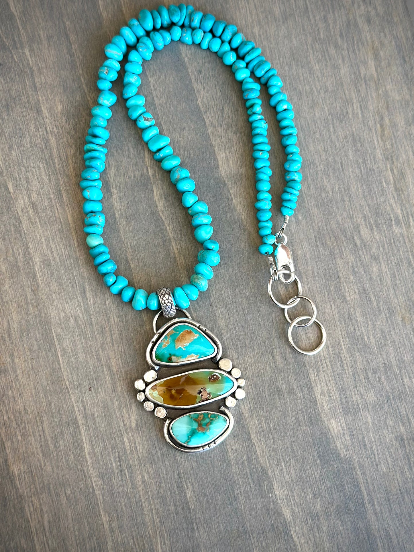 Royston Turquoise Color Totem Pendant