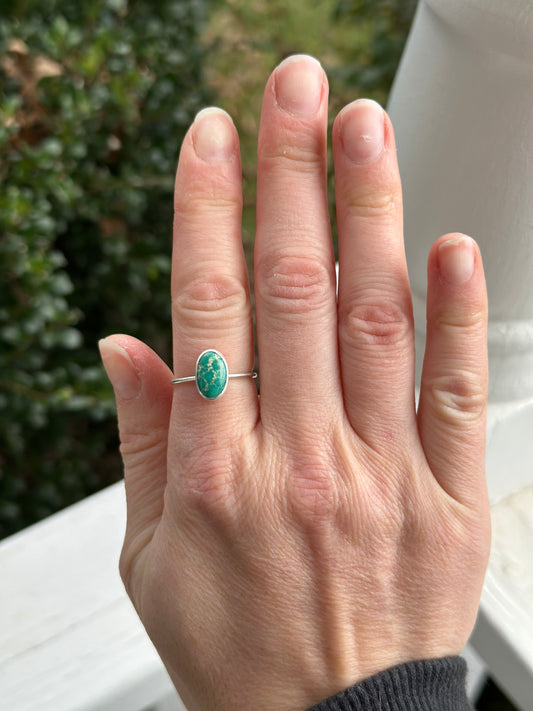 Emerald Valley Turquoise Ring in size 8.75