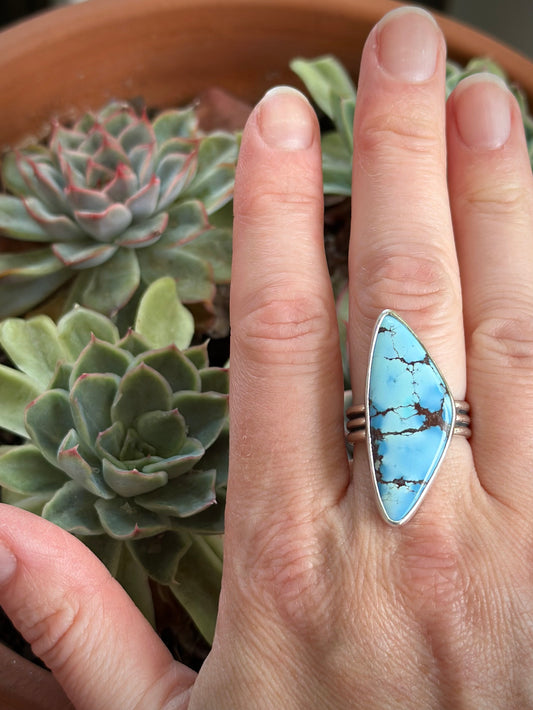 Golden Hills Turquoise Ring size 9