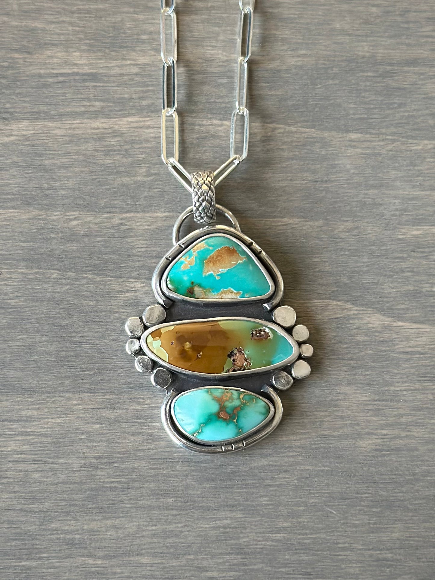 Royston Turquoise Color Totem Pendant