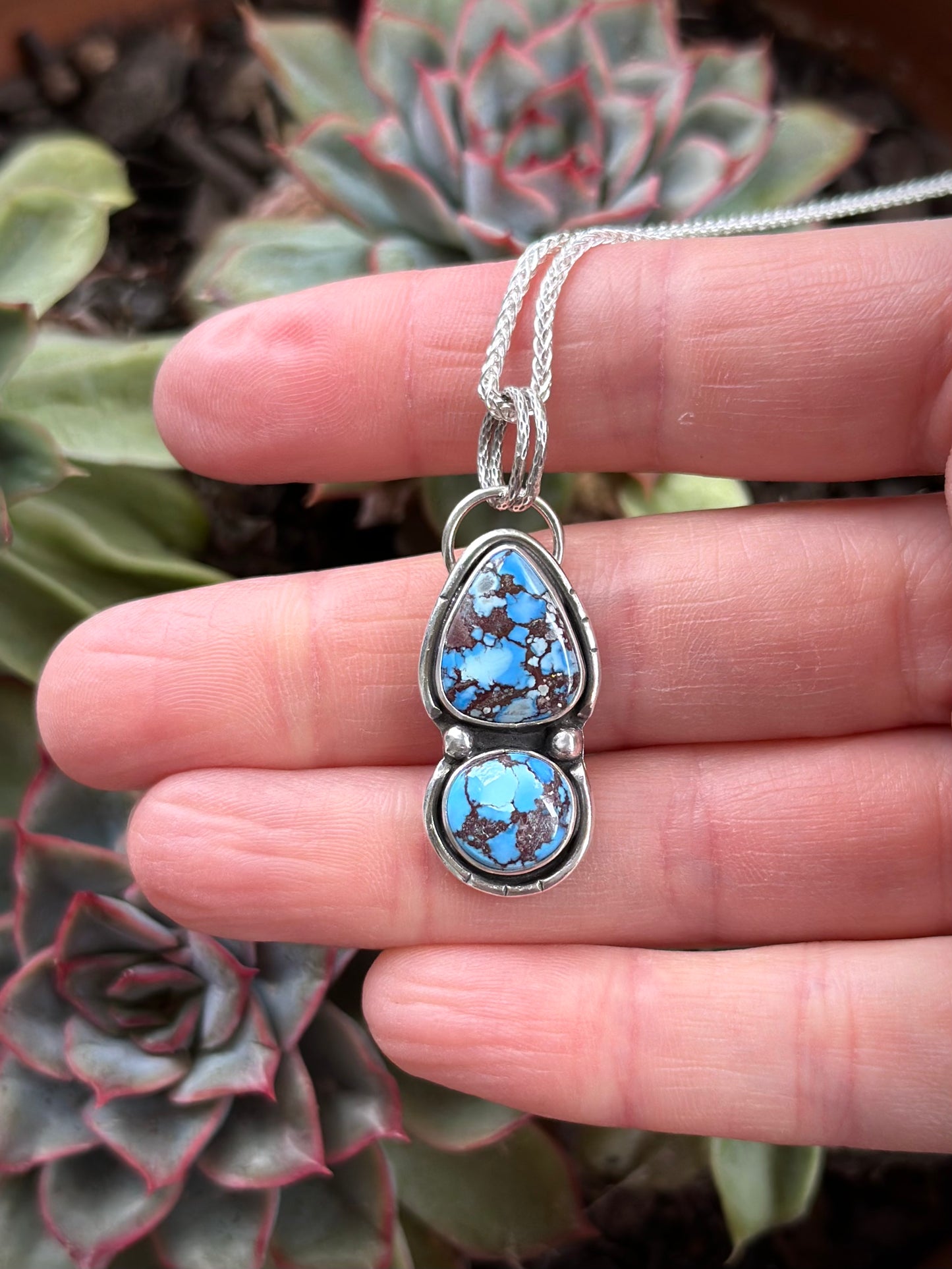 Golden Hills Turquoise Totem Pendant