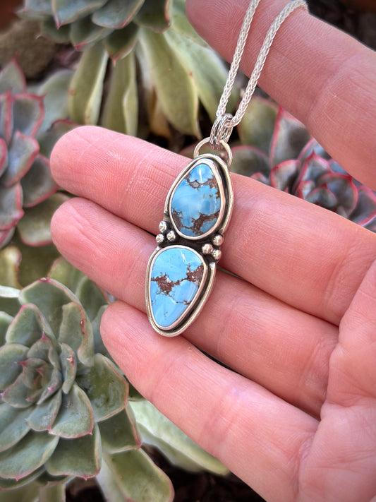 Golden Hills Turquoise Totem Pendant