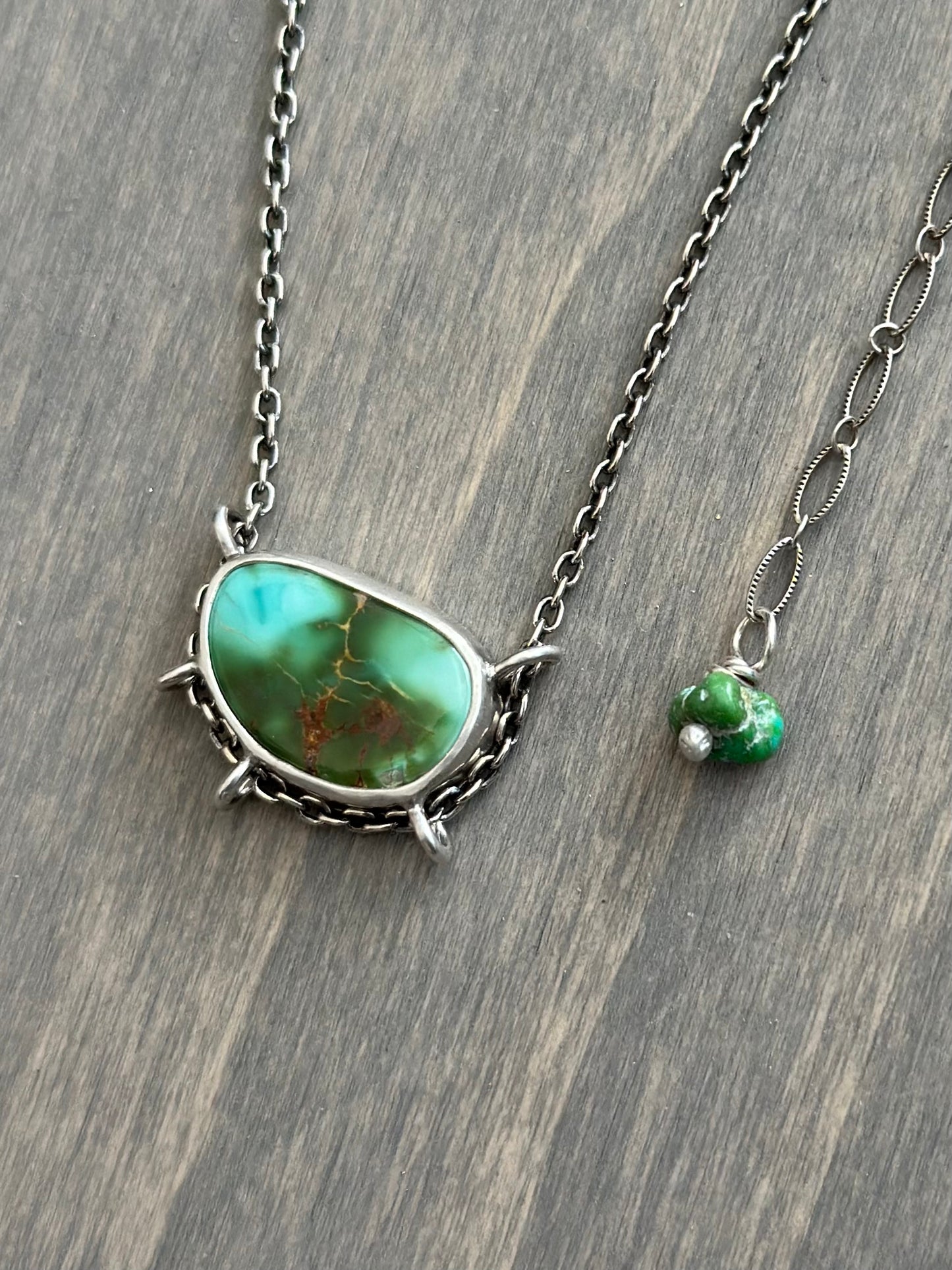 Royston Turquoise Suspended Pendant v6