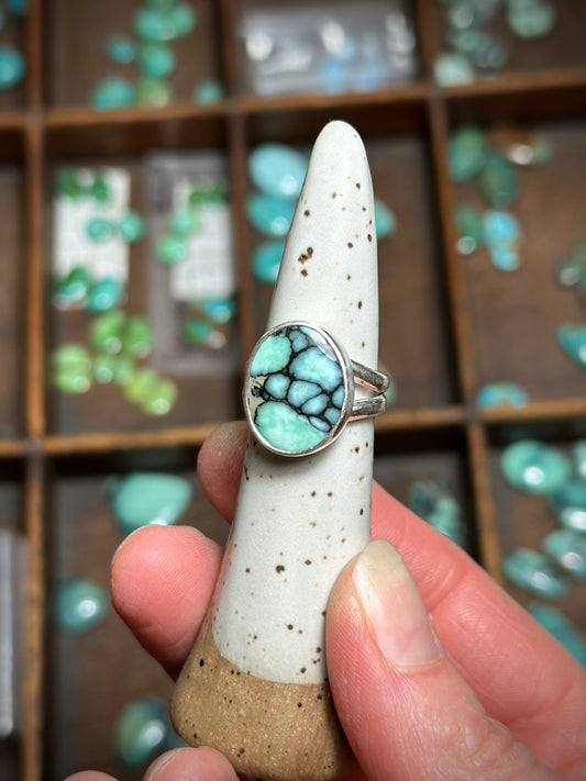 Desert Bloom Variscite Ring for ArcticResinart only