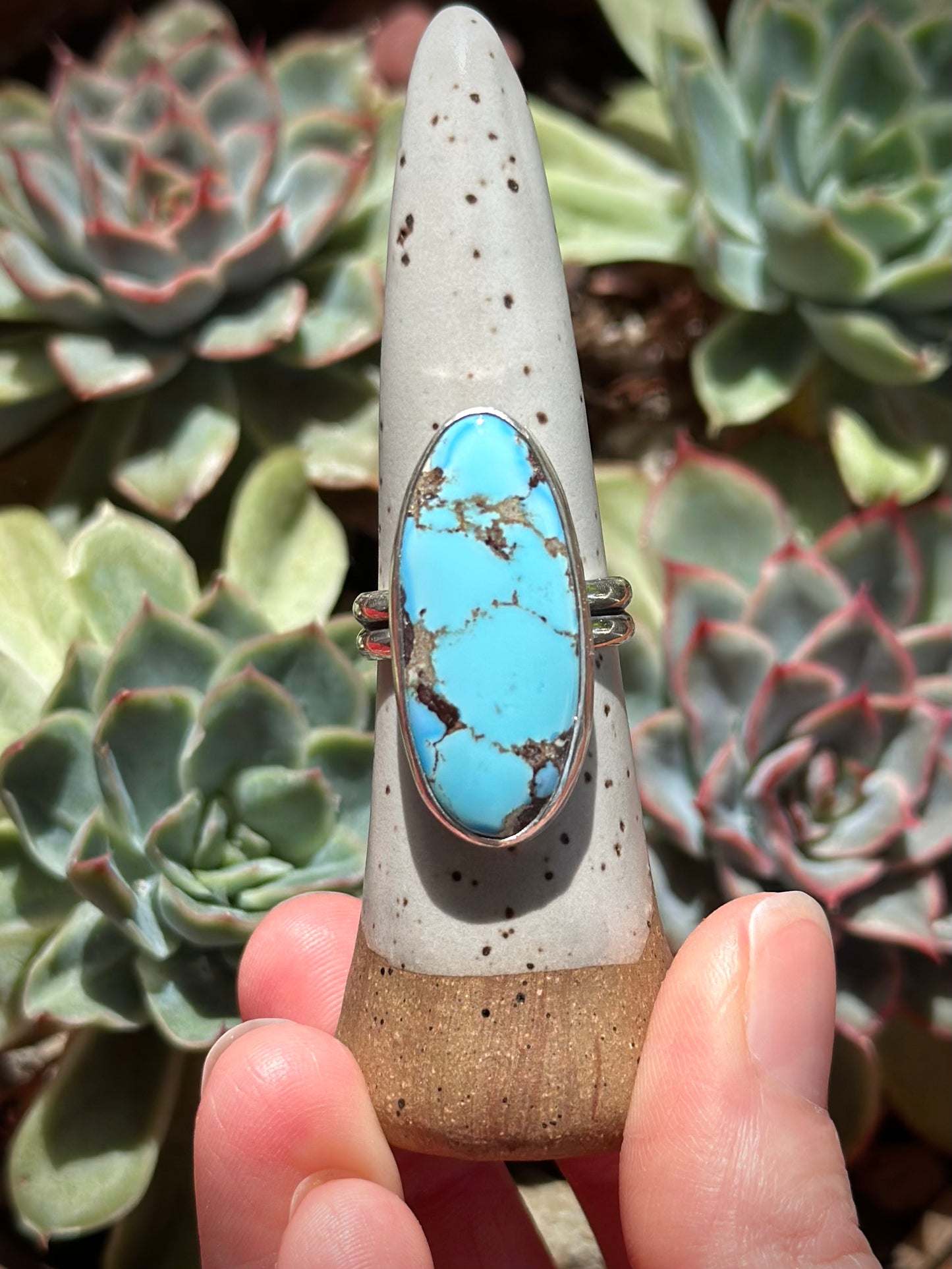 Golden Hills Turquoise Ring size 8.75