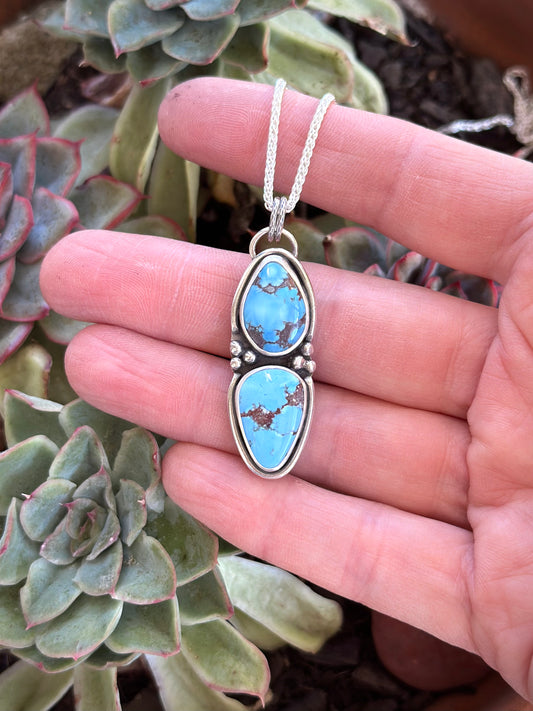 Golden Hills Turquoise Totem Pendant