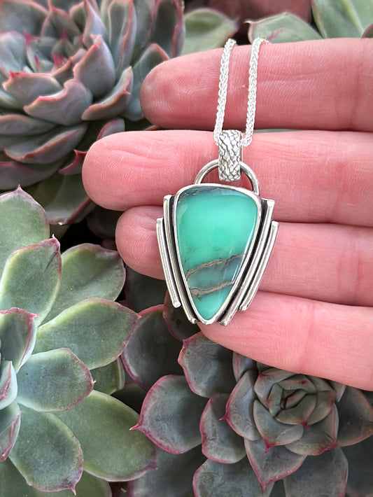 Desert Bloom Variscite Pendant for arcticresinart