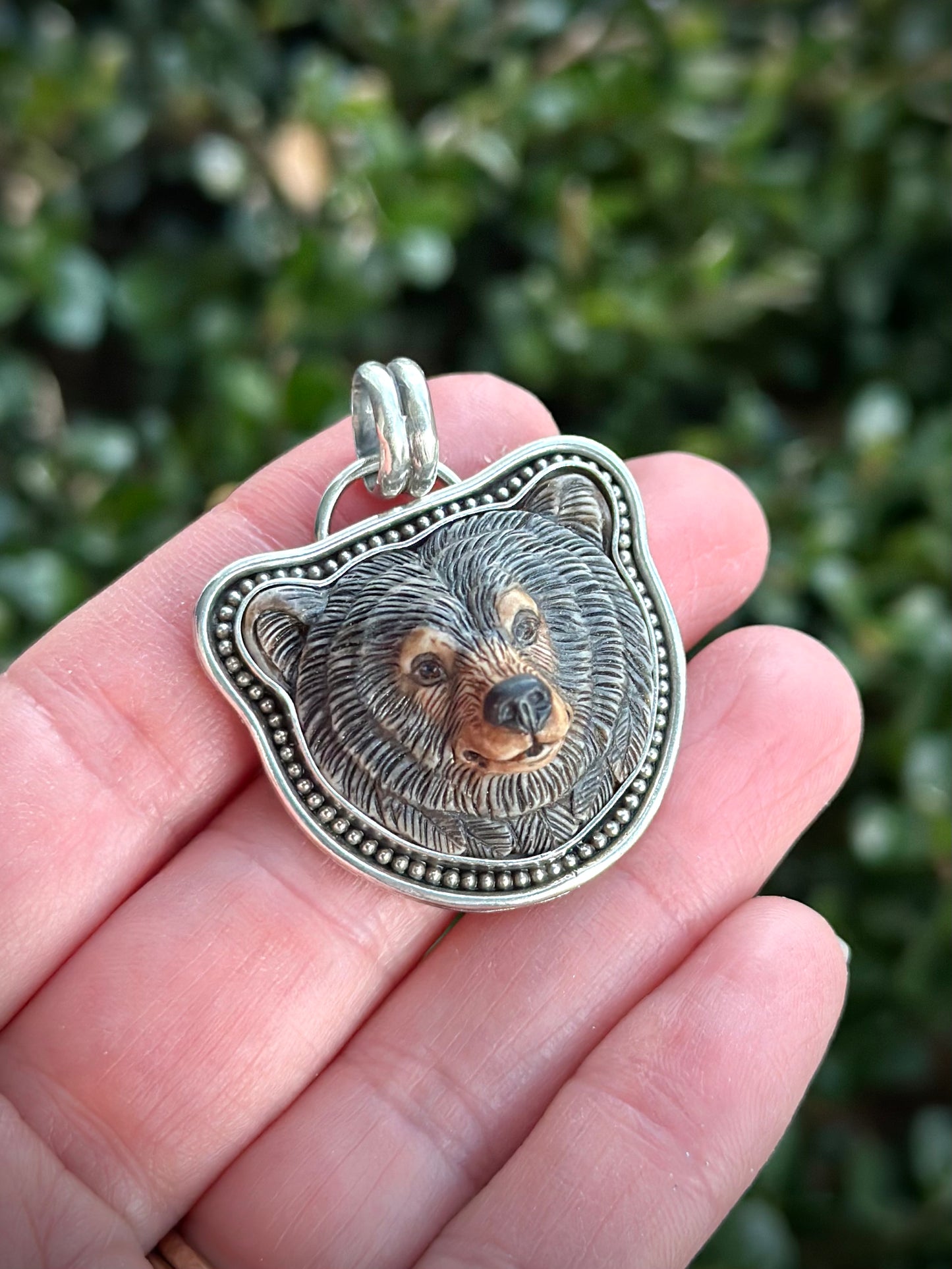 Laura Mears Bear Face Pendant