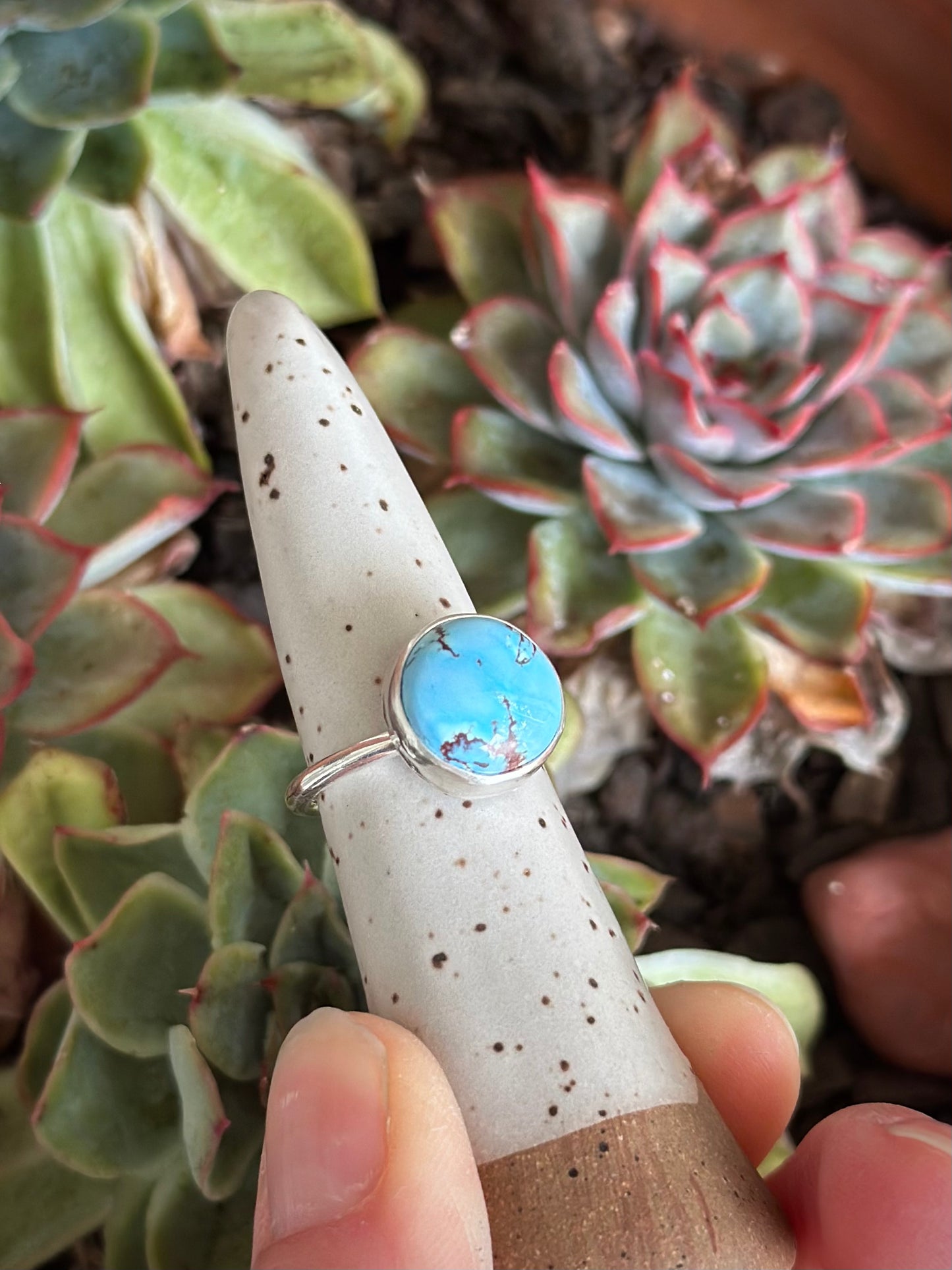 Golden Hills Turquoise Ring size 6.75