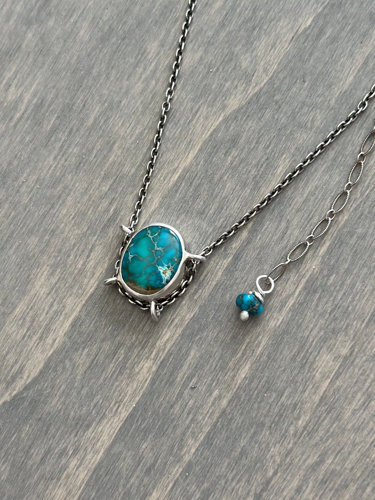 Pilot Mountain Turquoise Suspended Pendant v8