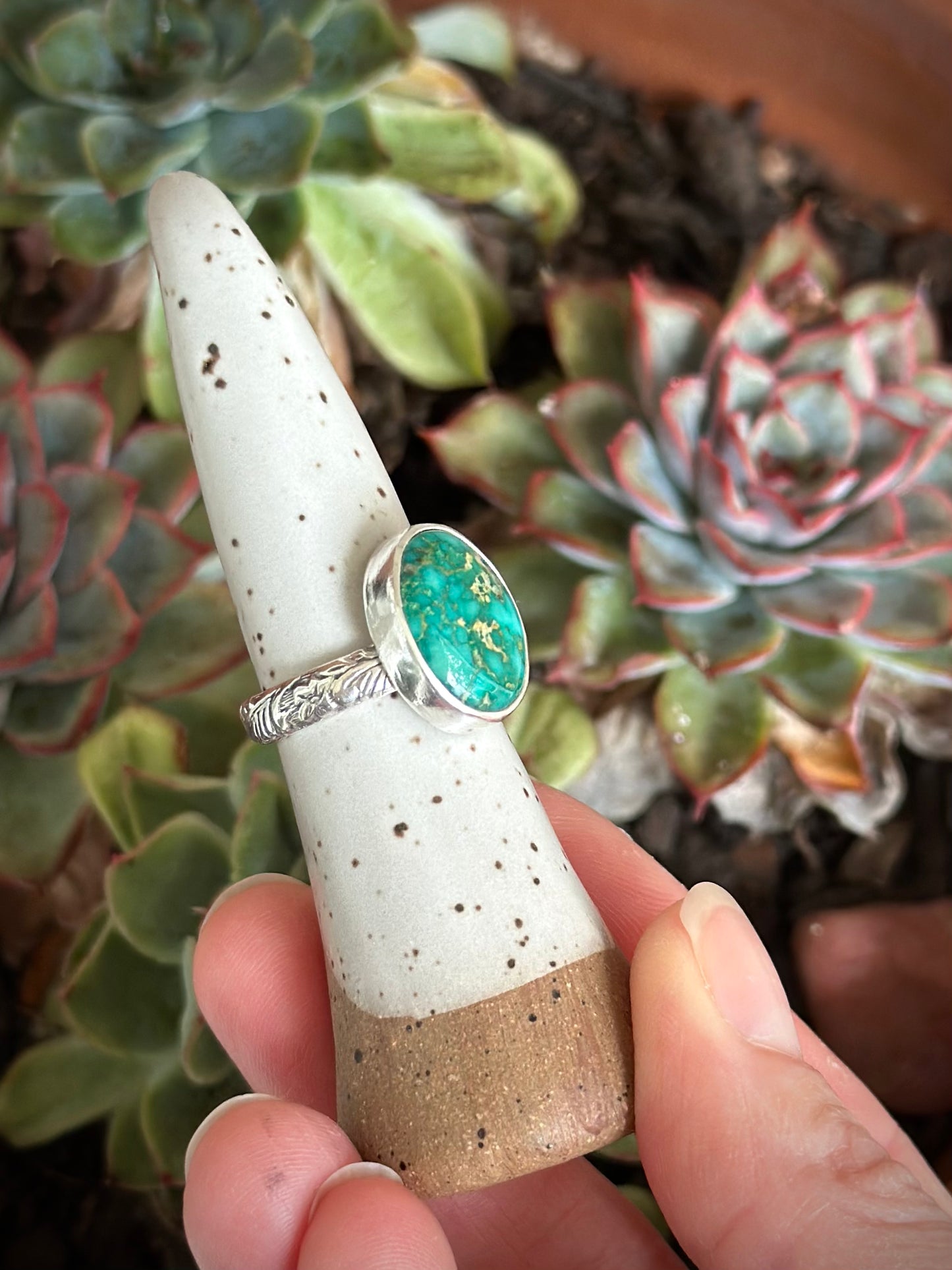 Emerald Valley Turquoise Ring in size 8