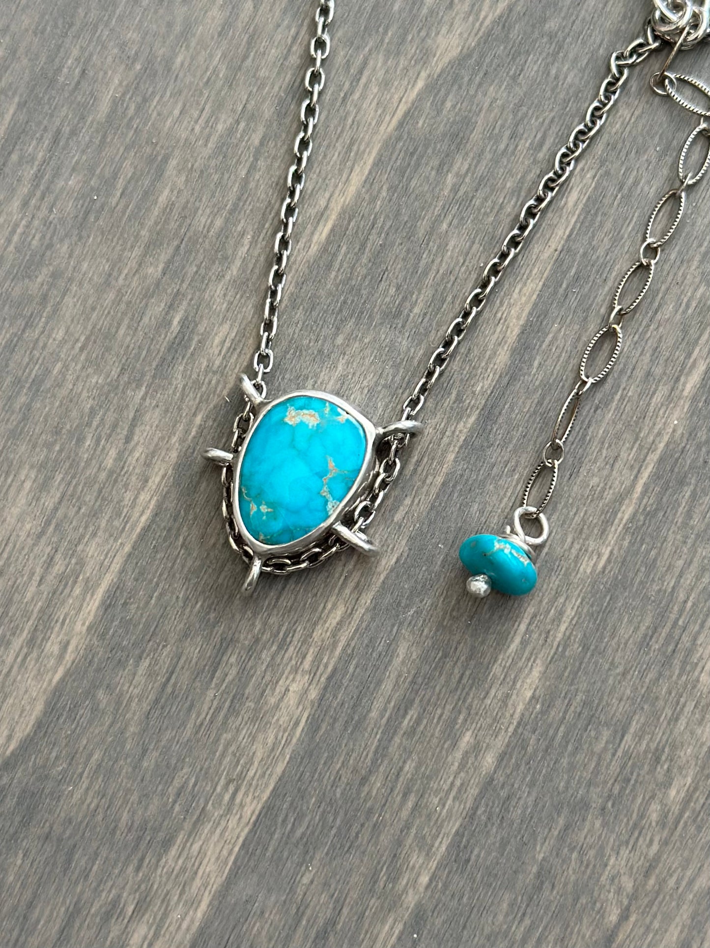 Royston Turquoise Suspended Pendant v1