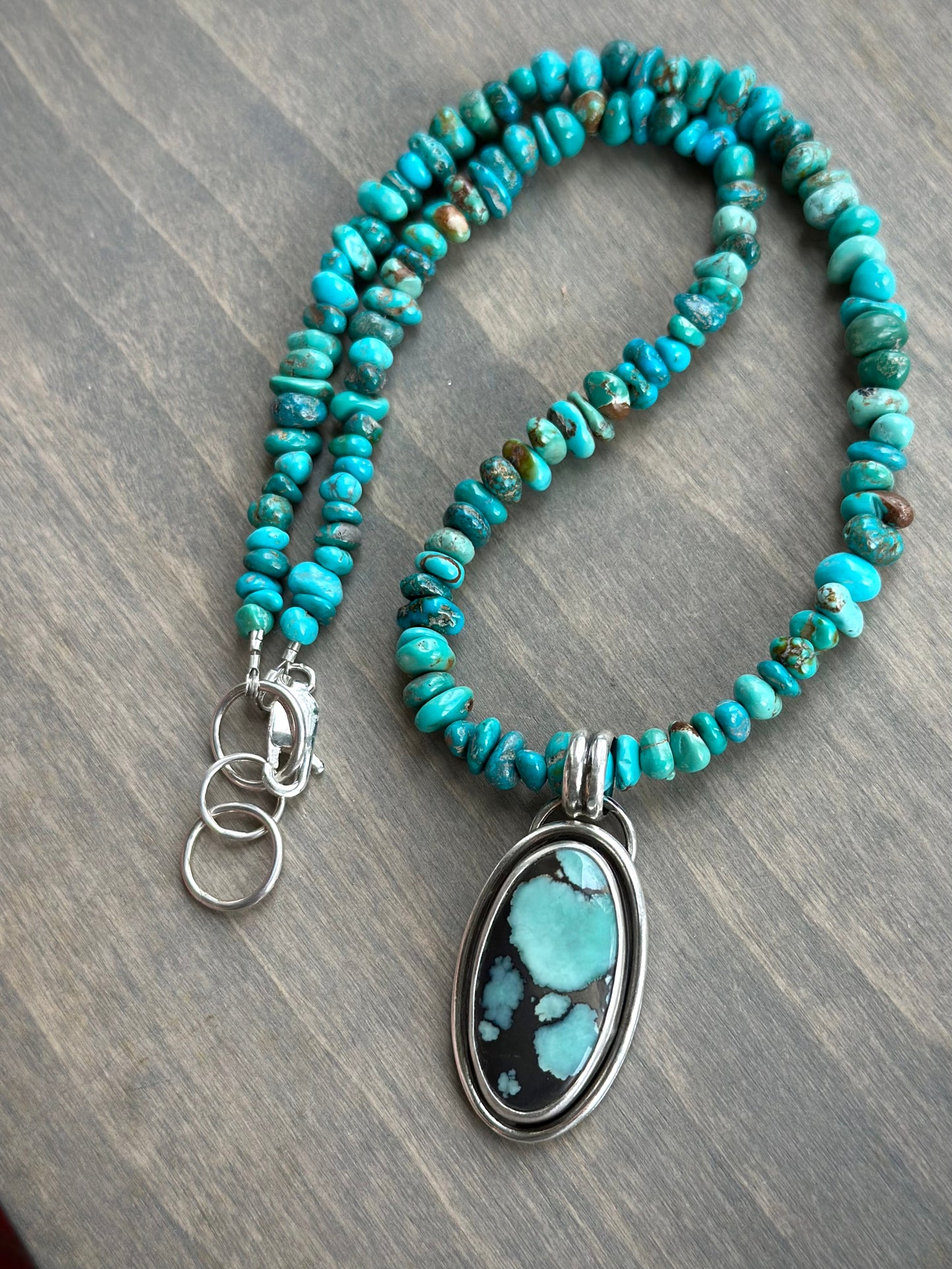 Desert Bloom Variscite Shadowbox Pendant