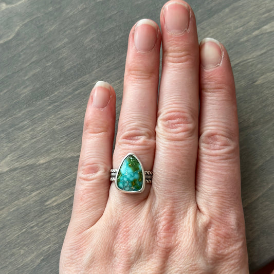 Sonoran Gold Turquoise Ring in size 6.25