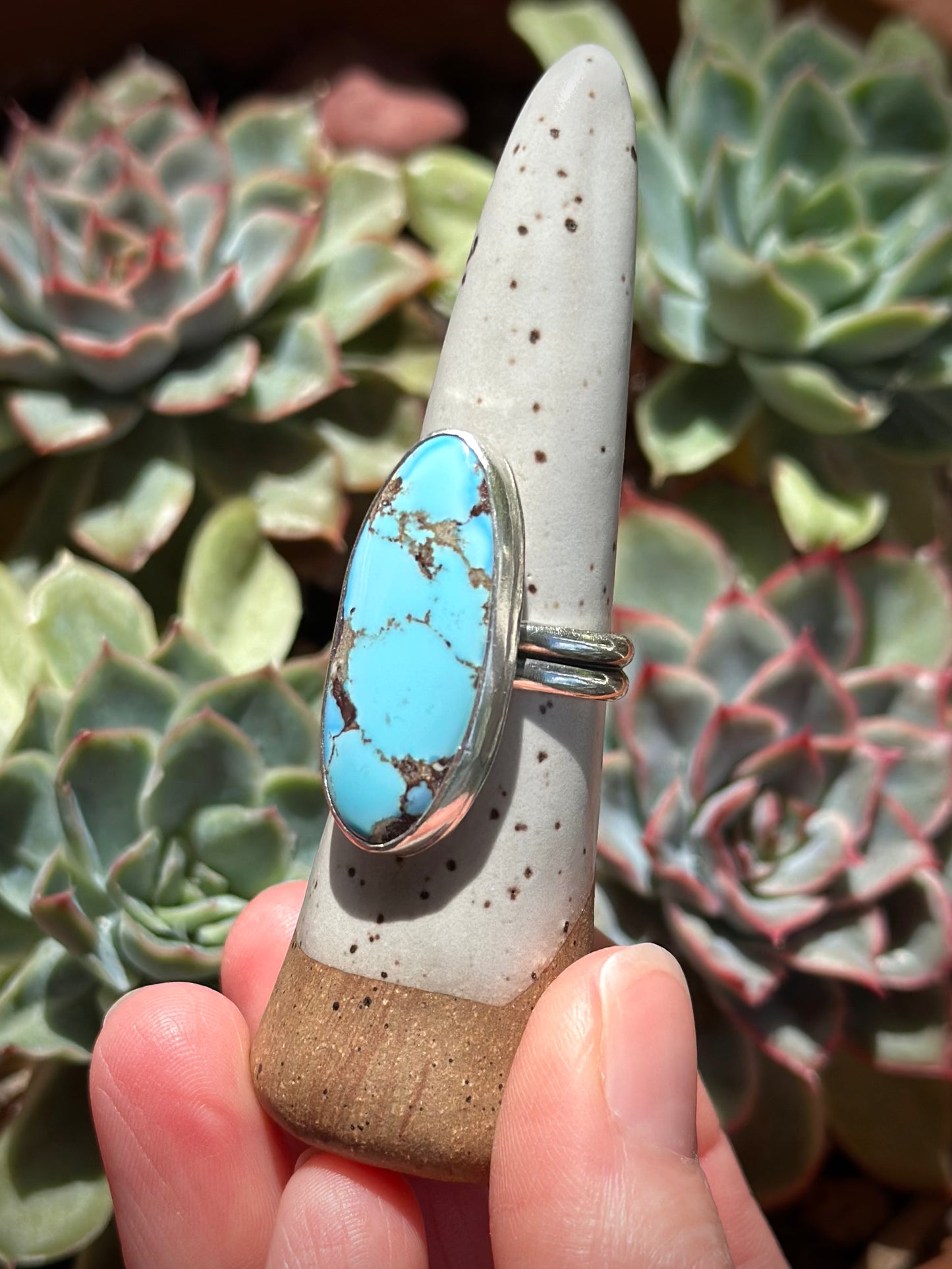 Golden Hills Turquoise Ring size 8.75