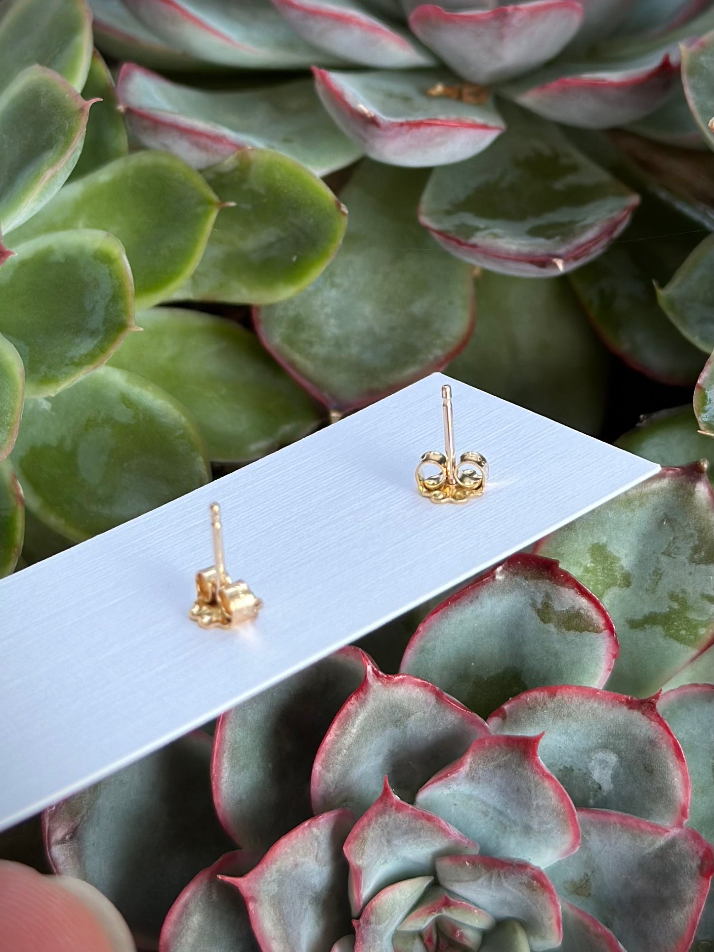 Ethiopian Opal Stud Earrings in 14k Gold Fill