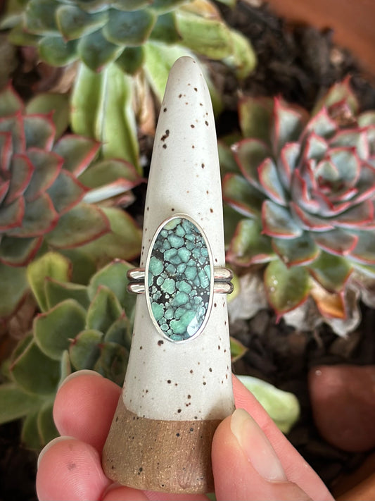 Desert Bloom Variscite Ring in size 8.75