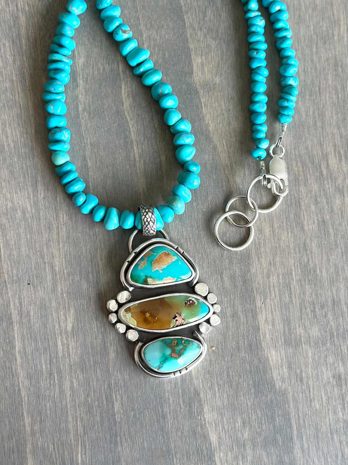 Royston Turquoise Color Totem Pendant