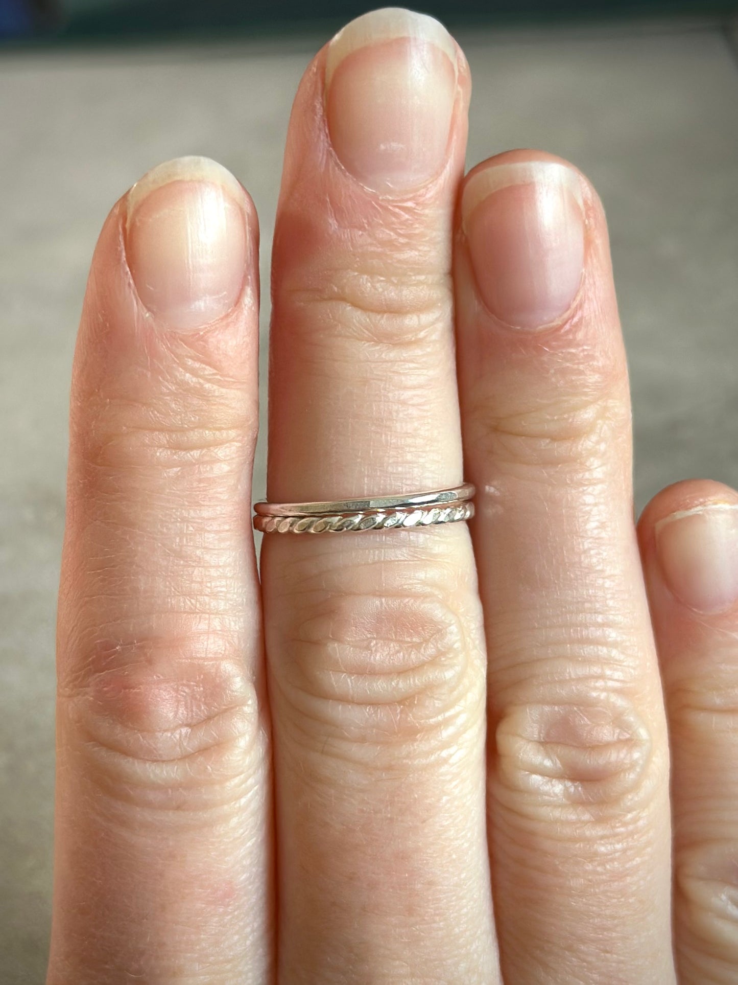 Stacking Rings in Sterling Silver