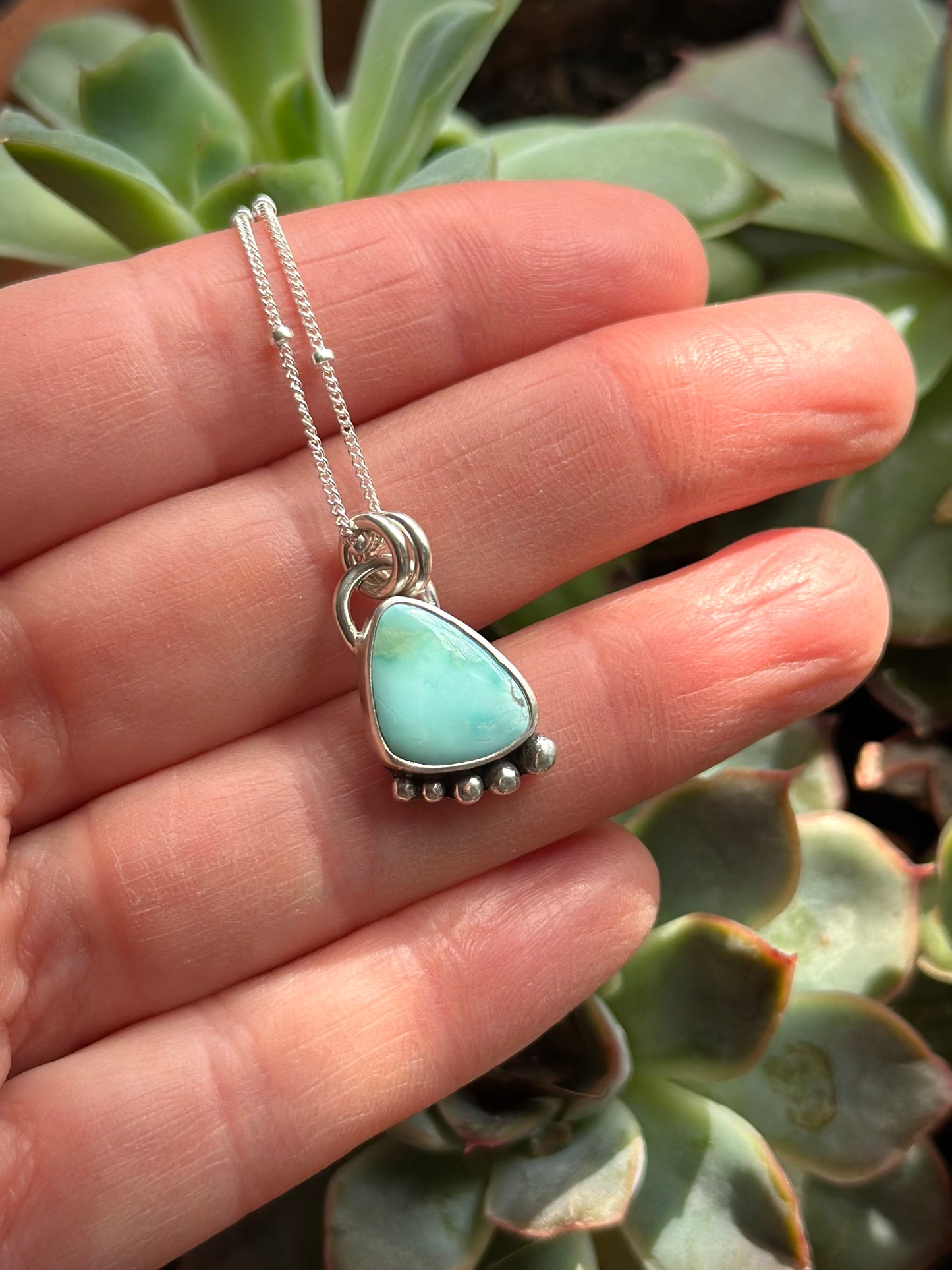 Royston Turquoise Small Pendant v1