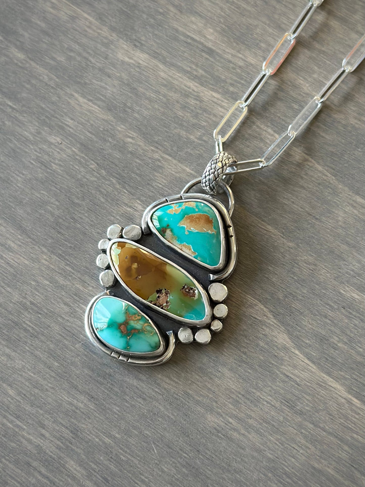 Royston Turquoise Color Totem Pendant