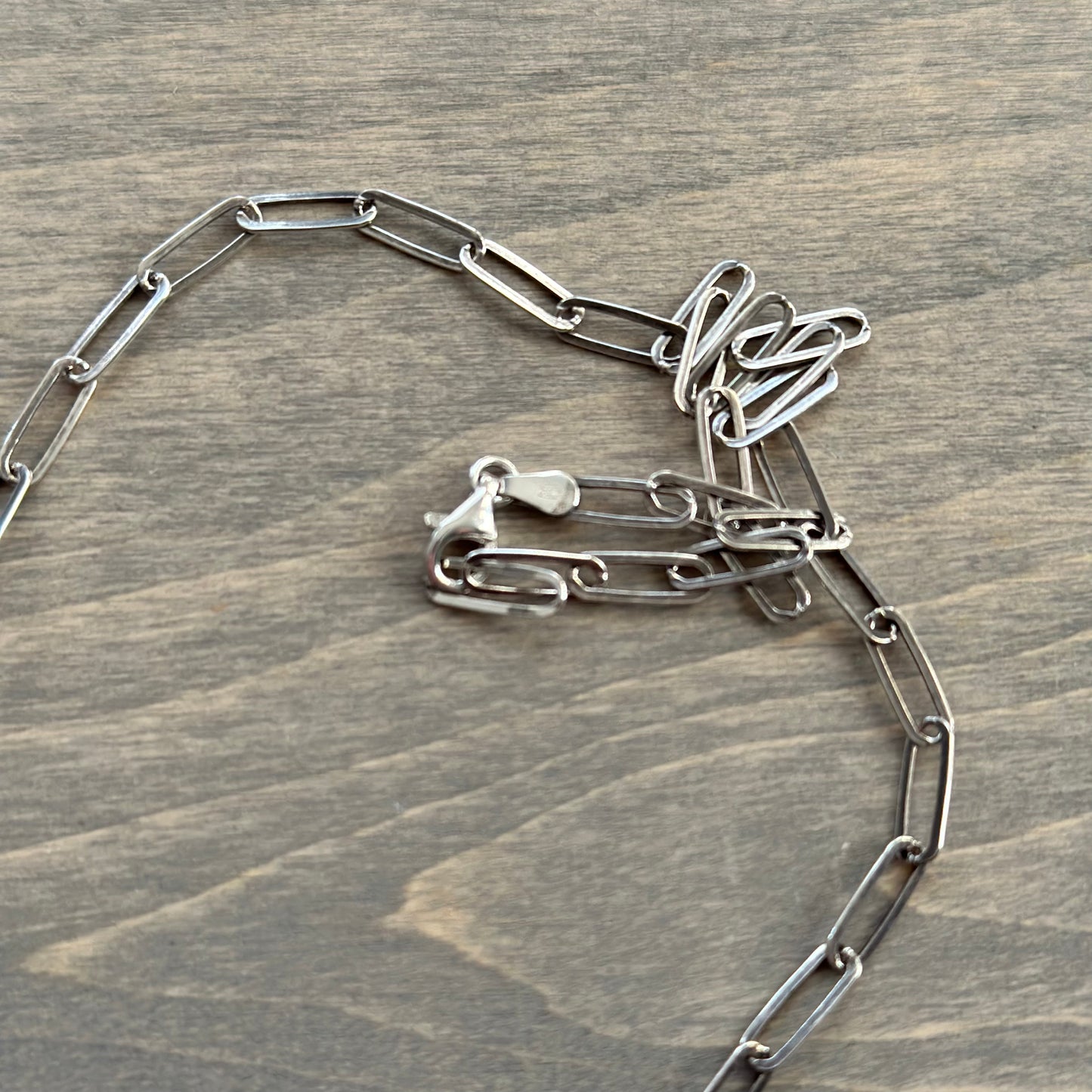 Sterling Silver Paperclip Chain
